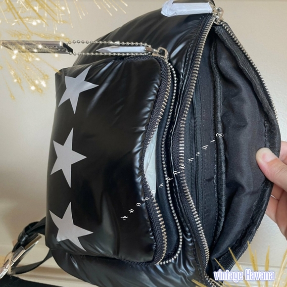 NWT One Shoulder Backpack Vintage Star 1 Strap Trendy Travel Bag Crossbody Sling - Picture 15 of 16